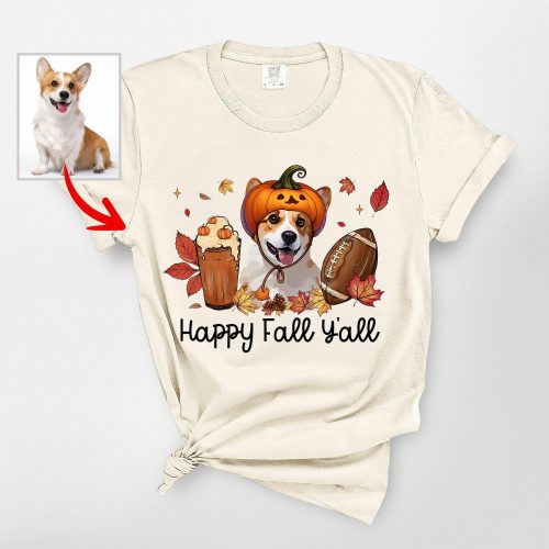 Happy Fall Yall Tshirt For Dog Owners, Thanksgiving Comfort Colors Tee - Pawarts