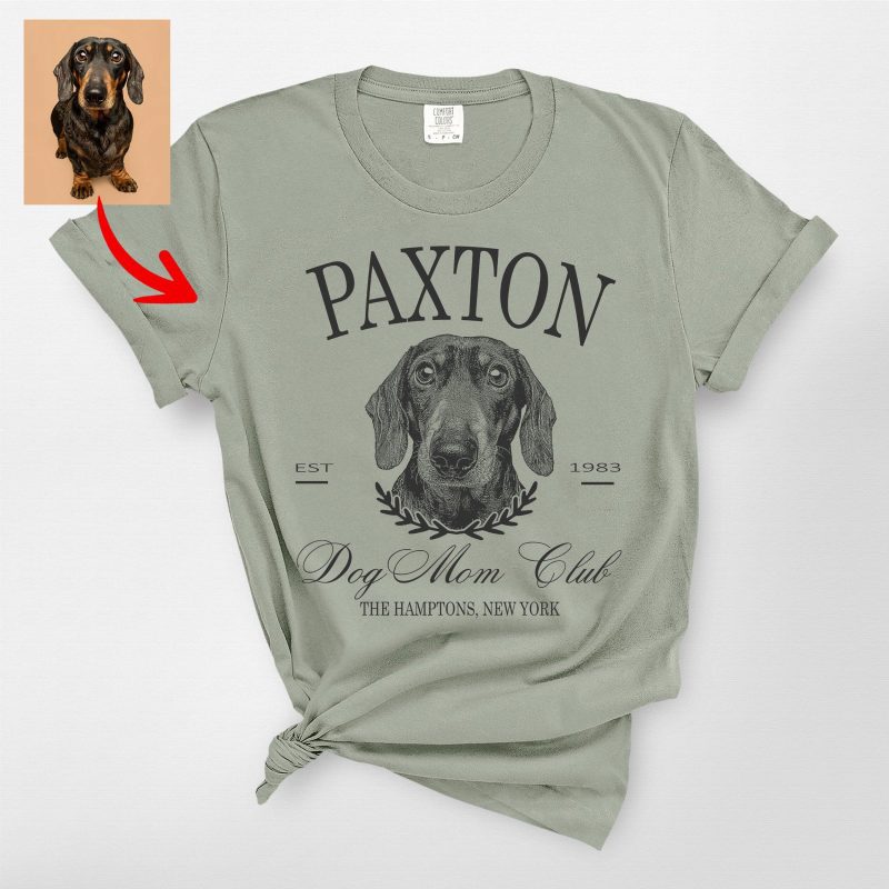 Custom Dog Mom Club Comfort Colors T-Shirt For Dog Owners - Pawarts