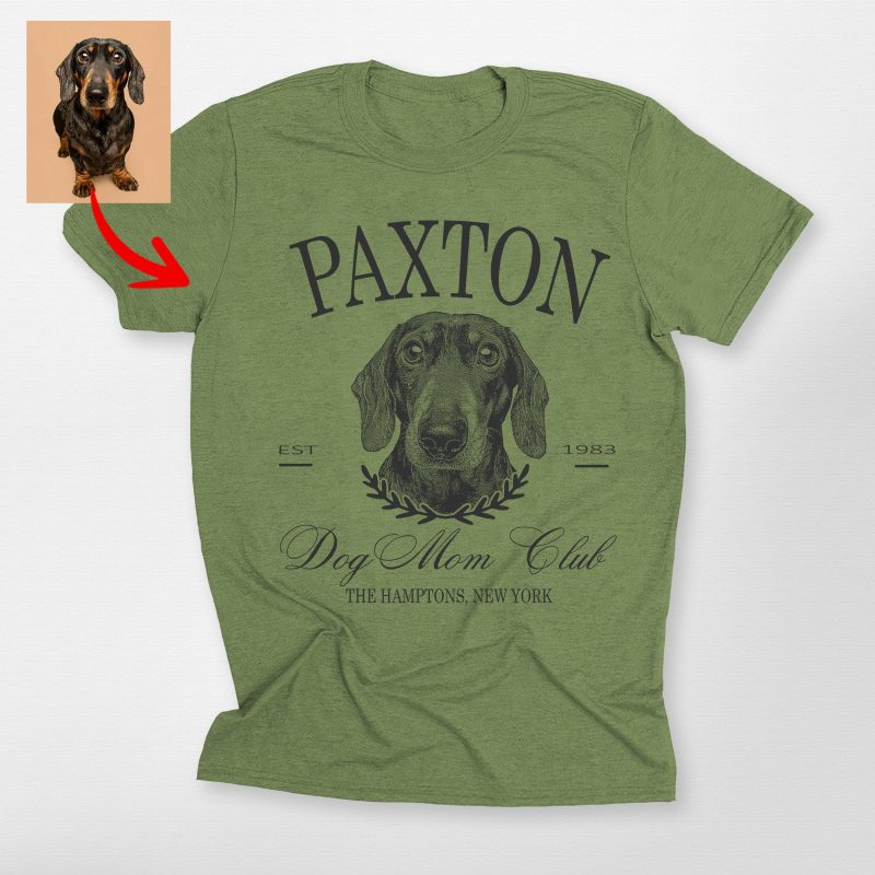 Custom Dog Mom Club Bella Canvas T-Shirt For Dog Owners - Pawarts