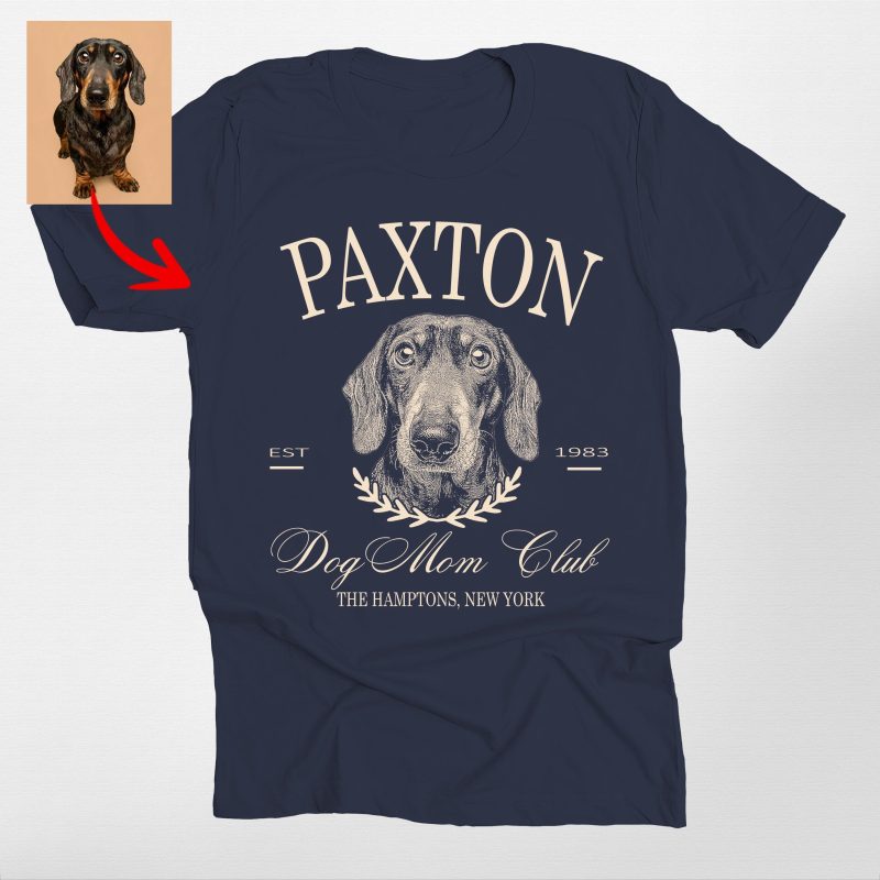 Custom Dog Mom Club Bella Canvas T-Shirt For Dog Owners - Pawarts