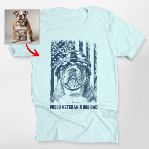 A Veteran's Life Bella Canvas T-Shirt For Dog Dad, Veterans Day Gift - Pawarts