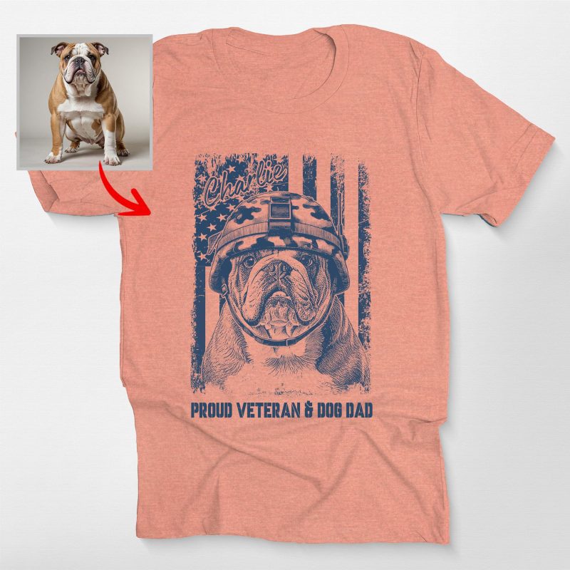 A Veteran's Life Bella Canvas T-Shirt For Dog Dad, Veterans Day Gift - Pawarts