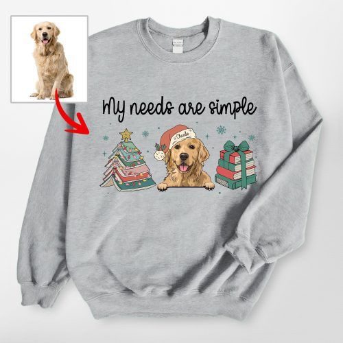 Funny Christmas Gildan Sweatshirt For Book & Dog Lovers - Pawarts