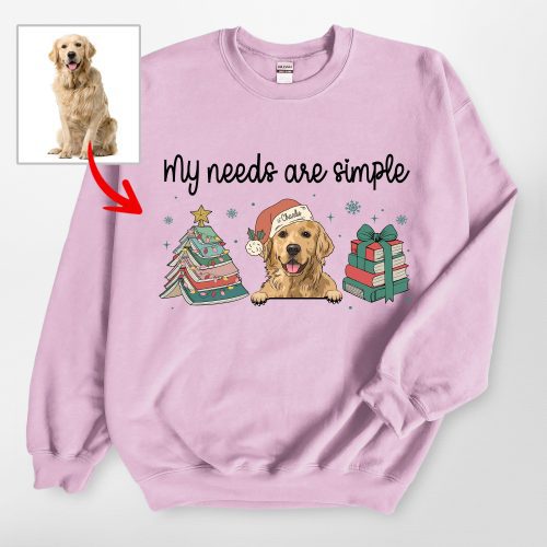 Funny Christmas Gildan Sweatshirt For Book & Dog Lovers - Pawarts