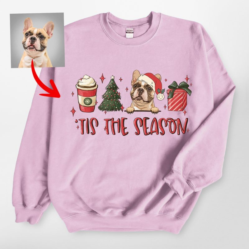 Tis The Season Christmas Gildan Sweatshirt, Cute Gifts for Dog Lovers - Pawarts