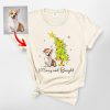 Custom Dog Christmas Tree Comfort Colors T-Shirt For Dog Lovers - Pawarts