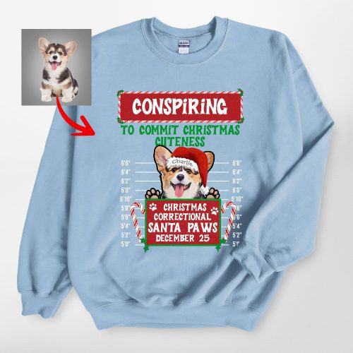 Funny Inmate Christmas Party Sweatshirt For Dog Owners, Gildan Sweatshirt - Pawarts