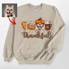 Cute Thankful Sweatshirt For Dog Lovers, Thanksgiving Gildan Sweatshirt - Pawarts