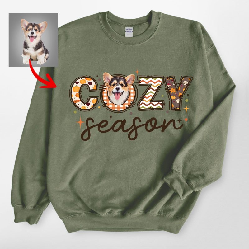 Cozy Season Gildand Sweatshirt For Dog Owners, Fall Vibes Sweatshirt - Pawarts