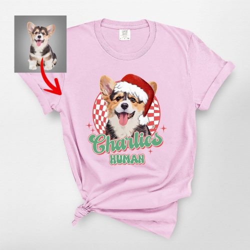 Custom Dog Christmas T-Shirt For Dog Owners, Comfort Colors Tee - Pawarts