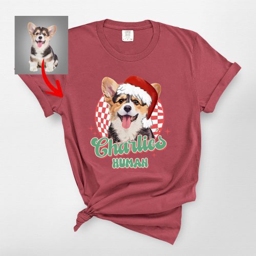 Custom Dog Christmas T-Shirt For Dog Owners, Comfort Colors Tee - Pawarts