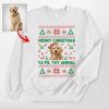 Ugly Christmas Sweatshirt For Dog Owners, Custom Dog Gildan Sweatshirt - Pawarts