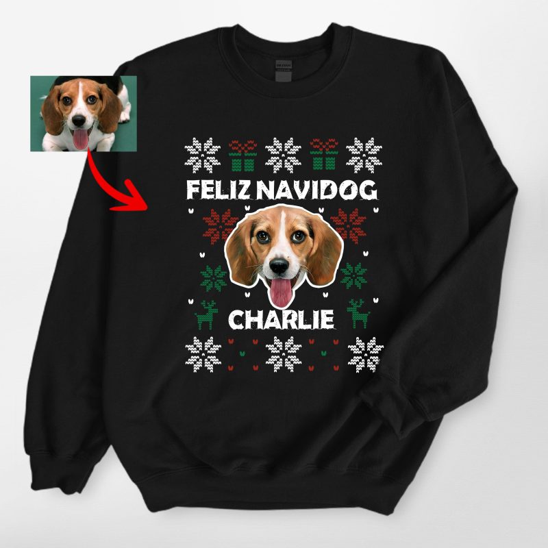 Funny Ugly Christmas Sweatshirt For Dog Owners - Gildan Sweatshirt - Pawarts