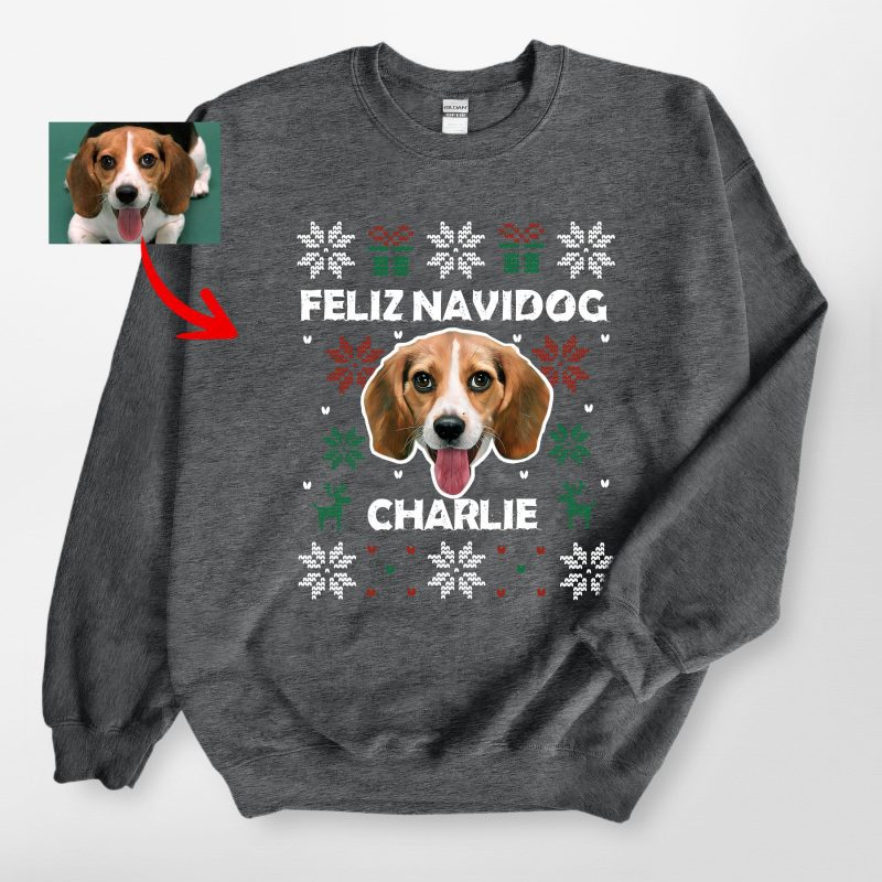 Funny Ugly Christmas Sweatshirt For Dog Owners - Gildan Sweatshirt - Pawarts