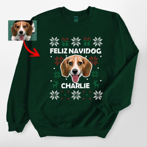 Funny Ugly Christmas Sweatshirt For Dog Owners - Gildan Sweatshirt - Pawarts