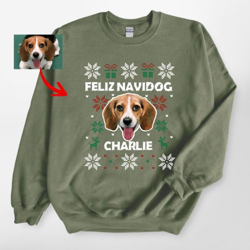 Funny Ugly Christmas Sweatshirt For Dog Owners - Gildan Sweatshirt - Pawarts