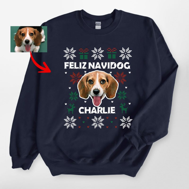 Funny Ugly Christmas Sweatshirt For Dog Owners - Gildan Sweatshirt - Pawarts