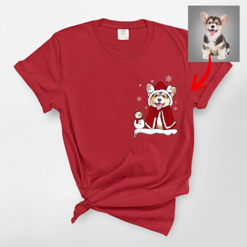 Christmas T-Shirt For Dog Lovers, Cute Santa Dog Comfort Colors Tee - Pawarts