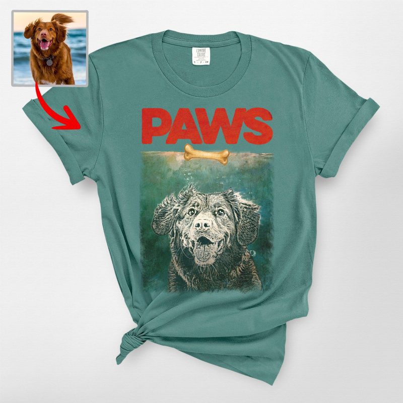 Funny Paws T-Shirt For Dog Owners, Comfort Colors Tee - Pawarts