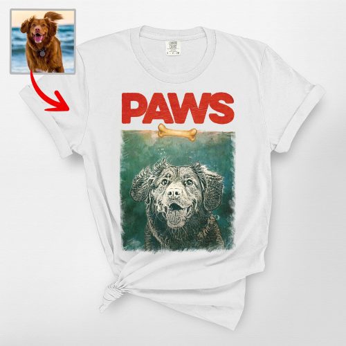 Funny Paws T-Shirt For Dog Owners, Comfort Colors Tee - Pawarts