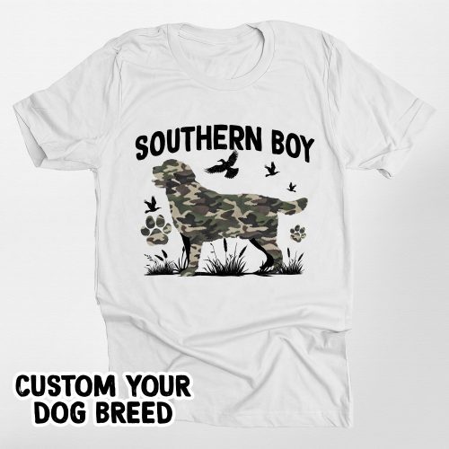 Southern Boy T-Shirt For Dog Owners, Hunting Dog Bella Canvas Tee - Pawarts