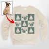 Checkered Christmas Sweatshirt For Dog Mom, Comfort Colors Sweatshirt - Pawarts