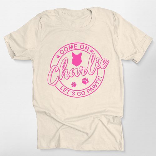 Pawarts | Custom Charlie Barbie for Dog Lovers T- Shirt - Pawarts