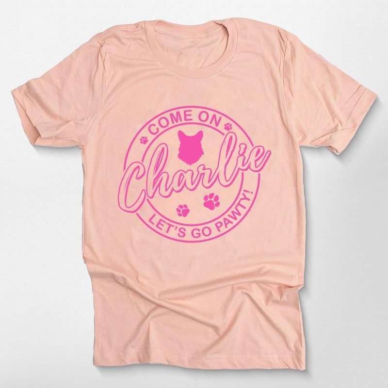 Pawarts | Custom Charlie Barbie for Dog Lovers T- Shirt - Pawarts