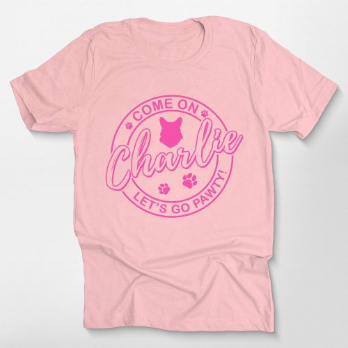 Pawarts | Custom Charlie Barbie for Dog Lovers T- Shirt - Pawarts