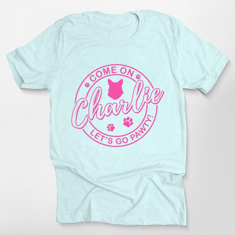 Pawarts | Custom Charlie Barbie for Dog Lovers T- Shirt - Pawarts