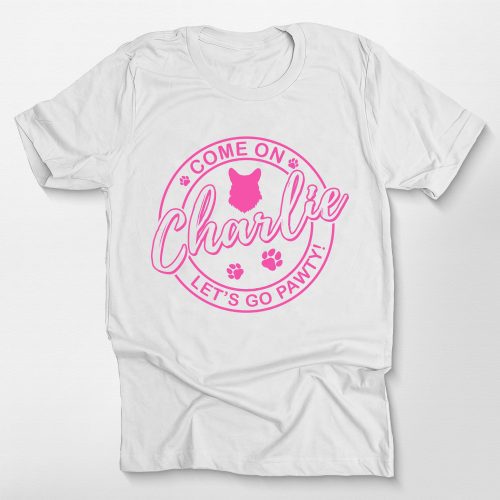 Pawarts | Custom Charlie Barbie for Dog Lovers T- Shirt - Pawarts