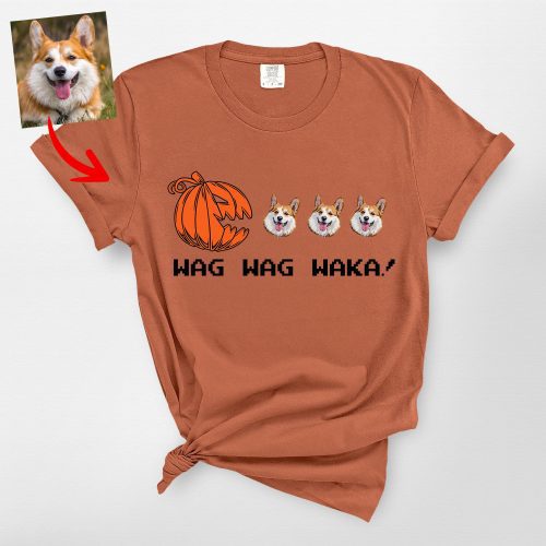 demo 04 - Custom Corgi Halloween T-Shirt - Funny Dog Lover Gift - Comfort Colors T-Shirt (Copy) - Pawarts