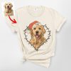 Custom Dog Christmas Comfort Colors Tee - Festive Dog Lover Shirt - Pawarts