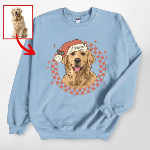 Golden Retriever Christmas Sweatshirt - Personalized Dog Holiday Apparel - Pawarts