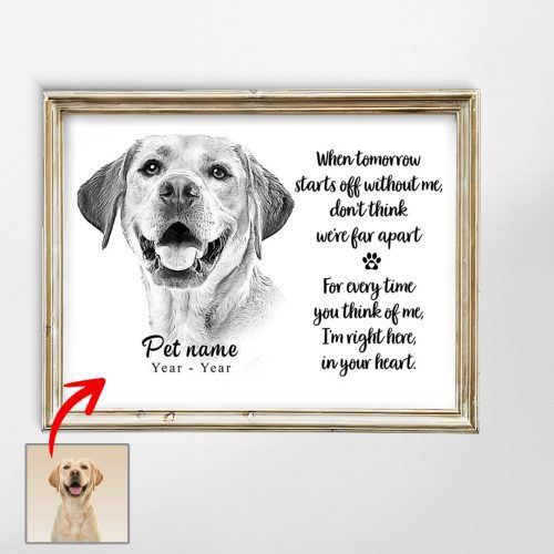 Pawarts | Sorfhearted Custom Hand Drawn Dog Portrait Poster - Pawarts