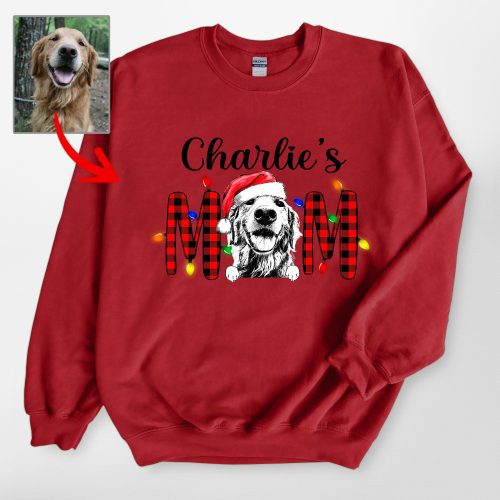 Good Christmas Gift for Dog Lovers Gildan Sweatshirt - Custom Dog Sketch - Pawarts