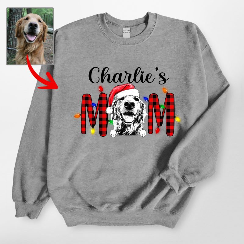 Good Christmas Gift for Dog Lovers Gildan Sweatshirt - Custom Dog Sketch - Pawarts