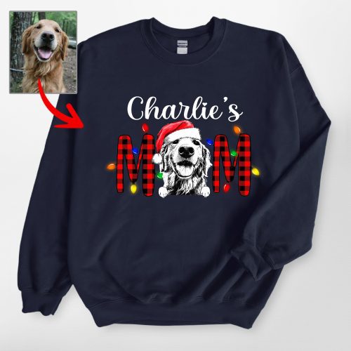 Good Christmas Gift for Dog Lovers Gildan Sweatshirt - Custom Dog Sketch - Pawarts