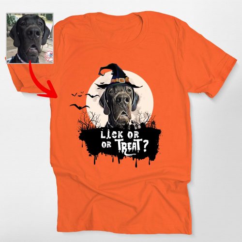 Spooky Dog Portrait Bella Canvas Shirt for Dog Lovers - Pawarts