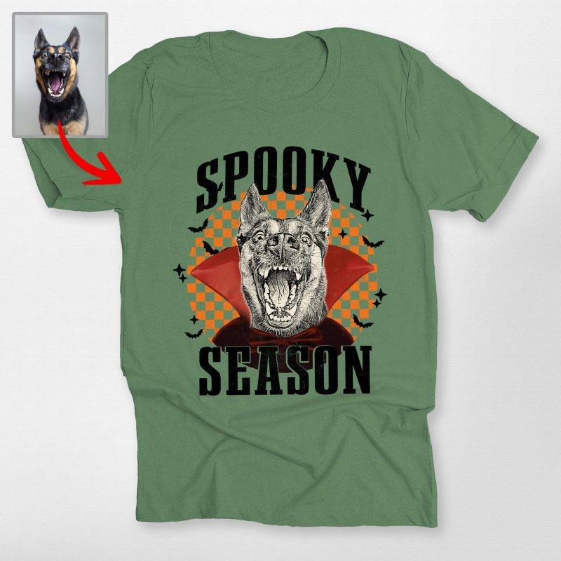 Pawarts | Freaky Custom Dog Portrait Unisex T-shirt [Halloween Gift For Dog Lovers] - Pawarts