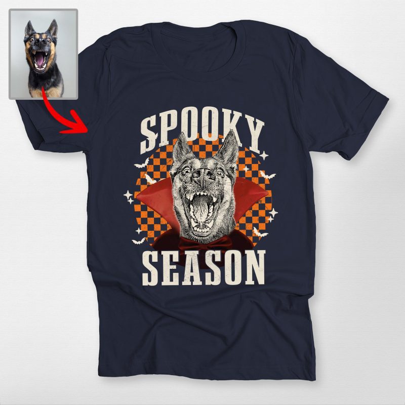 Pawarts | Freaky Custom Dog Portrait Unisex T-shirt [Halloween Gift For Dog Lovers] - Pawarts