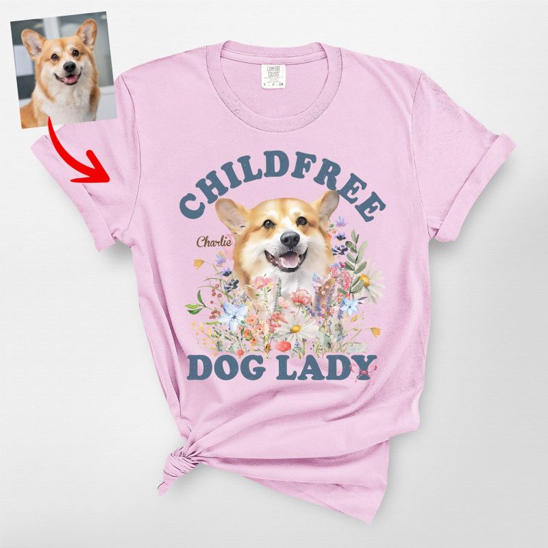 Pawarts | Custom Vintage Dog Lady Comfort Colors T-Shirt For Dog Mom - Pawarts