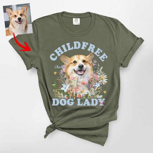 Pawarts | Custom Vintage Dog Lady Comfort Colors T-Shirt For Dog Mom - Pawarts