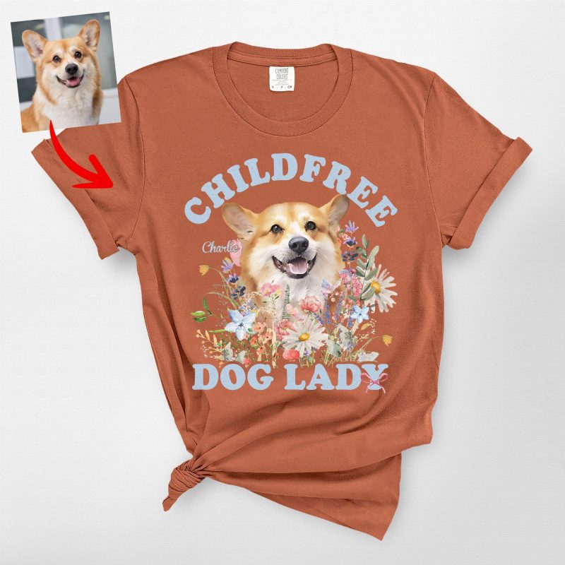 Pawarts | Custom Vintage Dog Lady Comfort Colors T-Shirt For Dog Mom - Pawarts