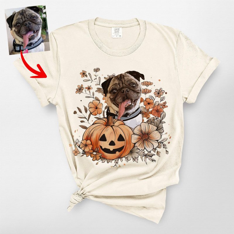 Flora Custom Dog Ghost Shirt for Dog Moms - Pawarts