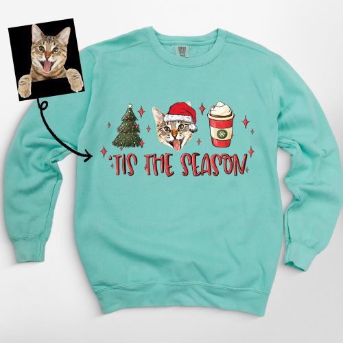 Pawarts | [Tis The Season] Customized Comfort Color Sweatshirt For Dog Human - Pawarts