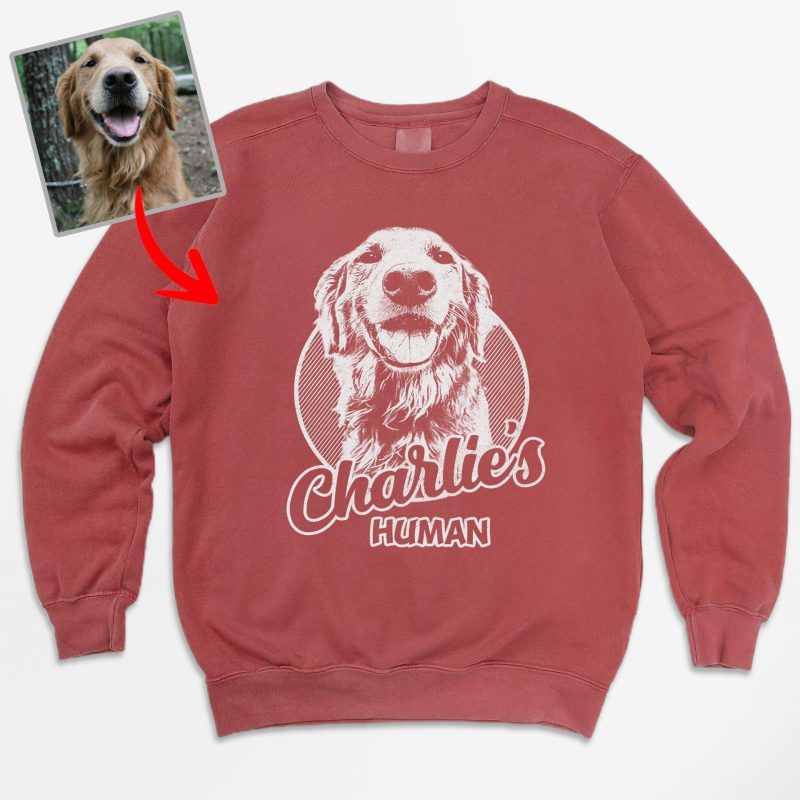 Proud Dog Lover Comfort Colors Sweatshirt - Hand-Drawn Dog Sketch, Personalized Gift - Pawarts