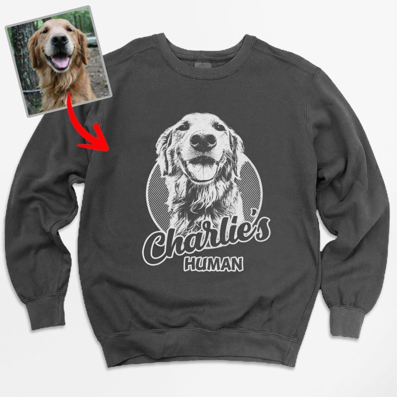 Proud Dog Lover Comfort Colors Sweatshirt - Hand-Drawn Dog Sketch, Personalized Gift - Pawarts