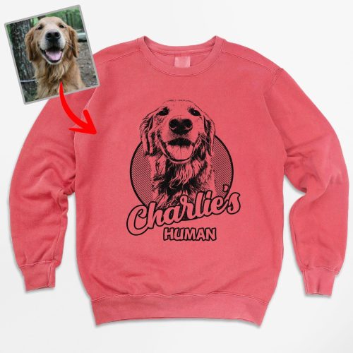 Proud Dog Lover Comfort Colors Sweatshirt - Hand-Drawn Dog Sketch, Personalized Gift - Pawarts