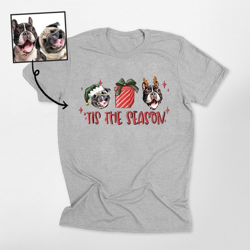 Pawarts | [Tis The Season] Personalized Dog T-shirt For Human - Pawarts